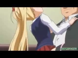Busty hentai daughter assfucked in the classroom