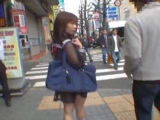 Mikan Astonishing Asian young female Enjoys Public