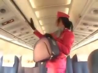 Bewitching stewardessa ssanie peter przed nieprofesjonalny