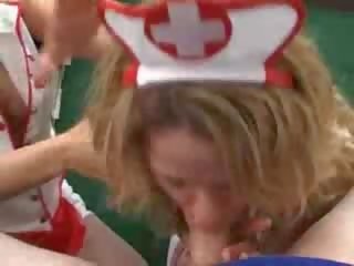 2 marvellous nurses give a blowjob