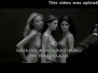 Bunch of grand naked models in 2011 pirelli calendar photoshoo