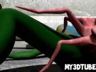 Fabulous 3d keseki stunner getting fucked hard by a spider