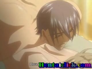 Lovely Hentai Gay Hardcore Fucked In Bed