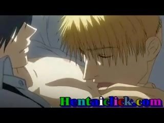 Hentai homo lad hebben hardcore seks film en liefde