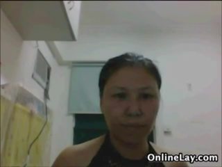 Kinesisk webkamera jobb kvinne erting