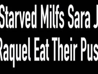 Xxx clip Starved MILFs Sara Jay & Miss Raquel Eat Their.