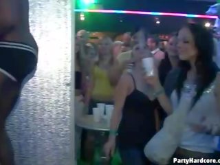 Hard core group adult clip in night club