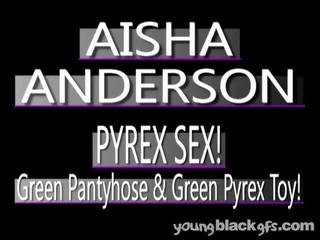 Glamour jovem grávida negra damsel aisha anderson