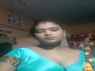 Tamil indisk bbw blå silky blouse leve, porno 02
