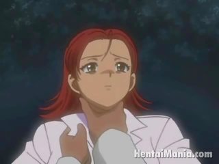Fiery redheaded anime malaikat mendapat kecil faraj dipaku oleh beliau lancar teman lelaki