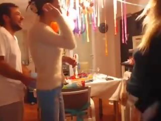 Sweetdesire and Her GF Strip in Kitchen While the striplings