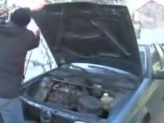 Cougar Cheats on Husband with Car Mechanic: Free sex film 87