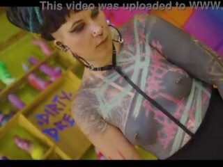 Alternative TATTOO teen gets POV fucked - rough fuck deepthroat sloppy BJ Horny couple xxx movie &lpar;goth&comma; punk&comma; alt porn&rpar; ZF050