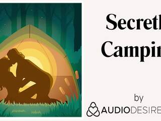 Secretly camping (erotic audio netīras filma par sievietes, koķets asmr)