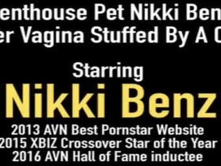 Penthouse حيوان اليف نيكي بنز لديها لها المهبل محشو بواسطة ل cock&excl;